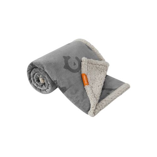 FEANDREA Wasserdichte Hundedecke Sherpa Fleece Grau