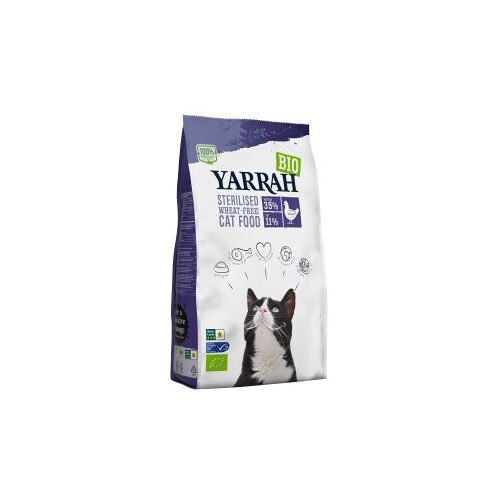 Yarrah Bio Adult Trockenfutter für sterilisierte Katzen Huhn & Fisch (MSC) 2 kg