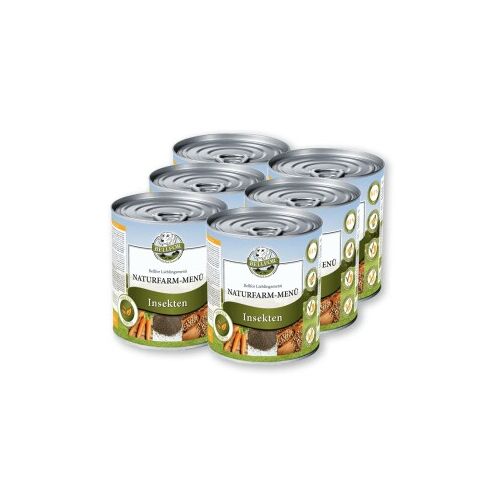 Bellfor Hundefutter Nass mit Insekten - Naturfarm-Menü - 6x800g