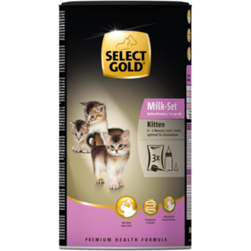 SELECT GOLD Milk-Set Kitten inkl. Milchflasche & Löffel 300g