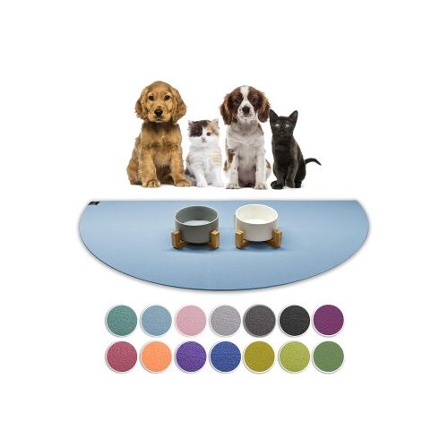 SANOZOO ® - Napfunterlage Halbrund - Öko-Tex und Made in Germany hellblau 60 cm, 1,2 m
