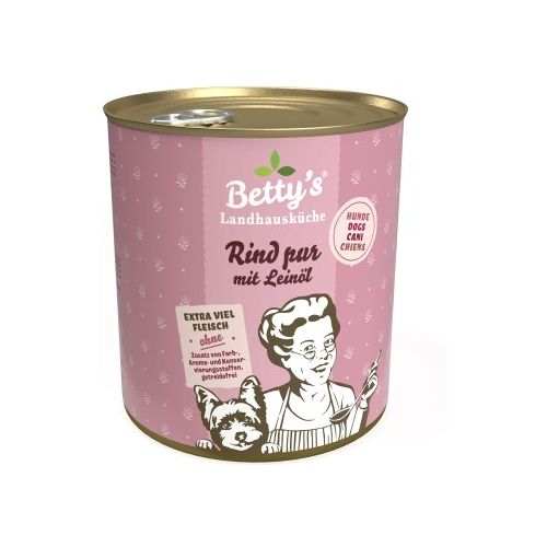 Betty's Landhausküche Rind pur mit Leinöl 6x800 g