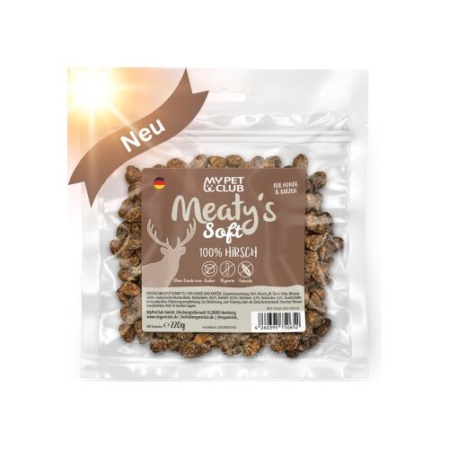 MyPetClub Meaty's Hunde & Katzen Leckerli Hirsch getreidefrei Softsnack