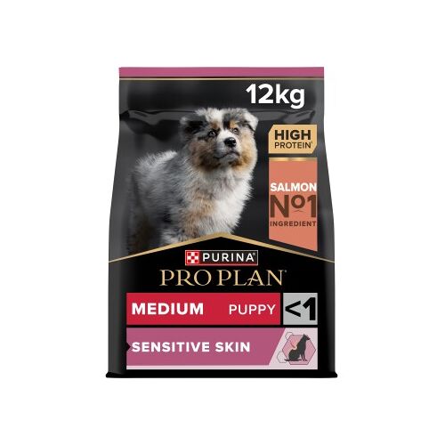 PRO PLAN Puppy Medium Sensitive Skin Lachs 12 kg