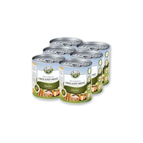 Bellfor Hundefutter Nass mit Huhn - - Freiland-Menü - 6x800 g