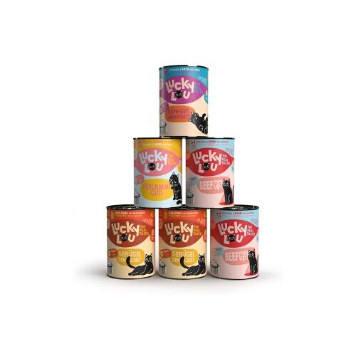 Lucky Lou Nassfutter Katze Adult Tasty Mixpaket 6x400 g