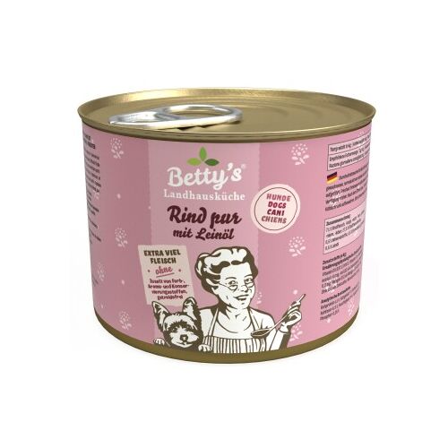 Betty's Landhausküche Rind pur mit Leinöl 6x200 g