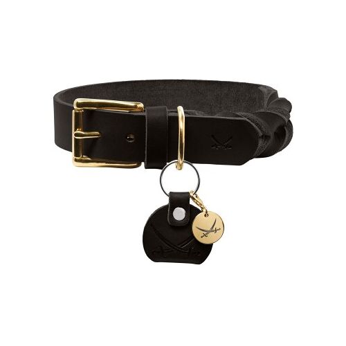 Hunter Halsband Sansibar Solid schwarz 45 cm