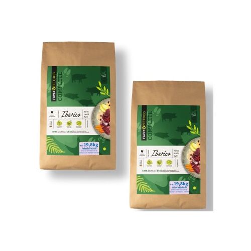 FAVLY Petfood Trockenfutter Iberico mit Kürbis & Apfel 2x24 kg