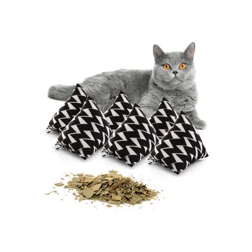 Canadian Cat Company Catnipspielzeug 6x Schmusepyramide Zig-Zag