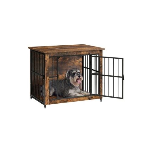 FEANDREA Hundekäfig Möbel Beistelltisch hochbelastbar M-L bis 20/32 kg