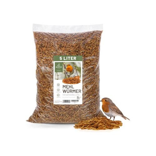 wildtier liebe Edel Mehlwürmer getrocknet 800g