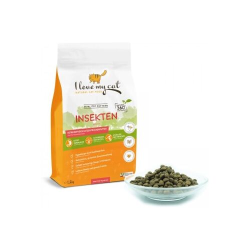 I love my cat Trockenfutter für Katzen mit Insektenprotein - 1,2 kg