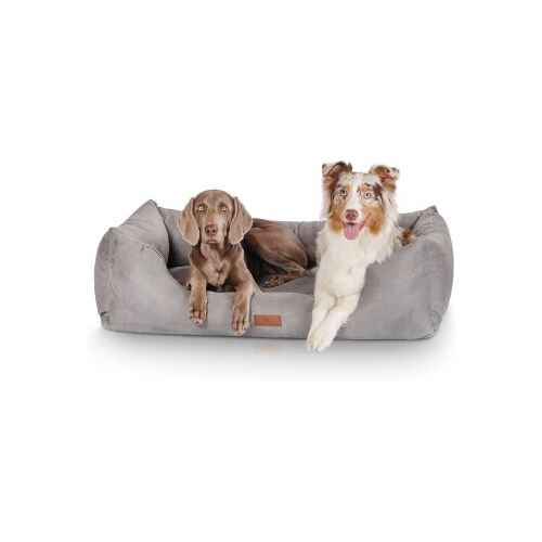 Knuffelwuff Hundebett Dreamline aus Velours grau XXL