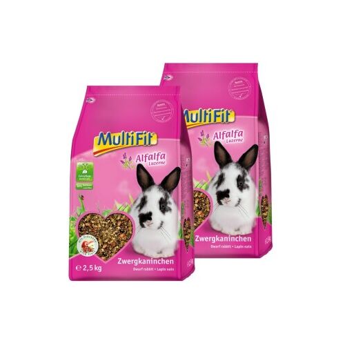 MultiFit für Zwergkaninchen mit Alfalfa 2x2,5 kg