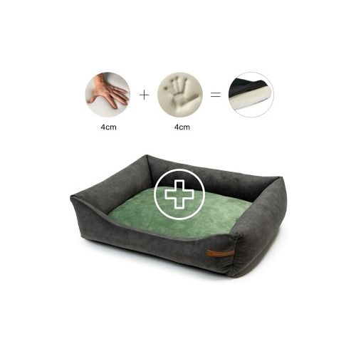 Rexproduct Otto Orthopädisches Hundebett Grau S-XL grün XL