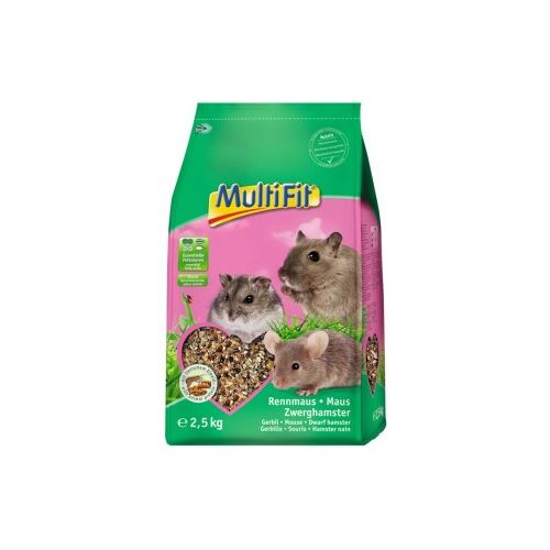 MultiFit Nagerfutter für Maus, Rennmaus und Zwerghamster 2,5 kg