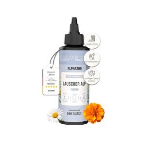 ALPHAZOO Lauscher-Auf Ohrenreiniger für Katzen I Ohrenpflege mit Kamille ALPHAZOO Lauscher-Auf Ohrenreiniger für Katzen I Ohrenpflege mit Kamille