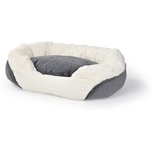 AniOne Haustierbett - Kleines Gemütliches Grau Plüsch mit 'my home' AniOne Haustierbett - Kleines Gemütliches Grau Plüsch mit 'my home'