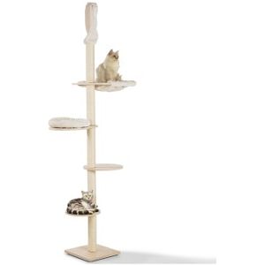 AniOne Kratzbaum mit Deckenmontage - Moderner Holzlook AniOne Kratzbaum mit Deckenmontage - Moderner Holzlook