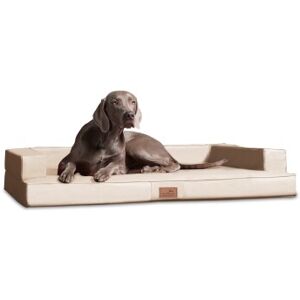 Tierlando ® Orthopädisches Design Hundesofa GIBSON VISCO Kunstleder kubische Form creme 1,2 m, 22 cm, 90 cm Tierlando ® Orthopädisches Design Hundesofa GIBSON VISCO Kunstleder kubische Form creme 1,2 m, 22 cm, 90 cm
