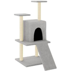 vidaXL Katzenkratzbaum hellgrau 110 cm (172038) vidaXL Katzenkratzbaum hellgrau 110 cm (172038)
