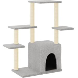 vidaXL Katzenbaum mit Sisal Kratzpfosten 97,5 cm - hellgrau vidaXL Katzenbaum mit Sisal Kratzpfosten 97,5 cm - hellgrau