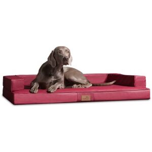 Tierlando ® Orthopädisches Design Hundesofa GIBSON VISCO Kunstleder kubische Form dunkelrot 1,5 m, 22 cm, 1 m Tierlando ® Orthopädisches Design Hundesofa GIBSON VISCO Kunstleder kubische Form dunkelrot 1,5 m, 22 cm, 1 m