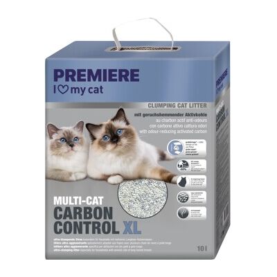 PREMIERE Multi-Cat Carbon Control XL Geruchsbindende Katzentrockenstreu PREMIERE Multi-Cat Carbon Control XL Geruchsbindende Katzentrockenstreu
