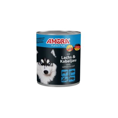 Amora Dog Pur 6x800g Kabeljau und Seelachs Amora Dog Pur 6x800g Kabeljau und Seelachs