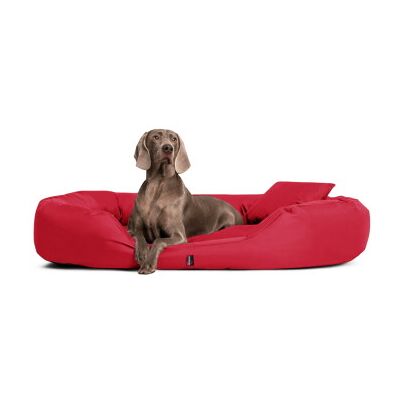 Tierlando ® Orthopädisches Hundebett SAMMY Robuster Polyester Dicke Umrandung dunkelrot 1,4 m, 30 cm, 1,05 m Tierlando ® Orthopädisches Hundebett SAMMY Robuster Polyester Dicke Umrandung dunkelrot 1,4 m, 30 cm, 1,05 m