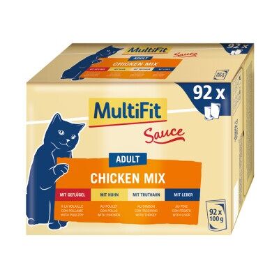 MultiFit Adult Chicken Mix - Komplett Katzenfutter, 92x100g MultiFit Adult Chicken Mix - Komplett Katzenfutter, 92x100g