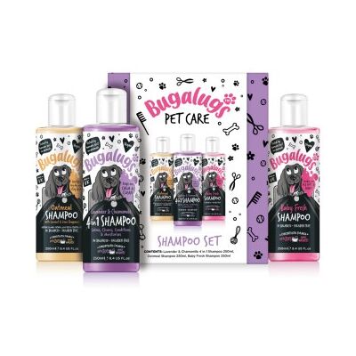 Bugalugs - 3x 250 ml Hundeshampoo Geschenkset Bugalugs - 3x 250 ml Hundeshampoo Geschenkset