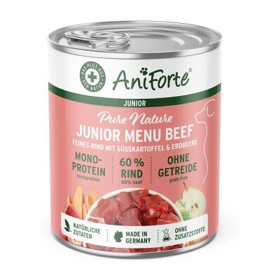 AniForte Nassfutter Junior Menue Rind 6 x 400g AniForte Nassfutter Junior Menue Rind 6 x 400g