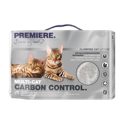 PREMIERE Multi-Cat Aktivkohle Katzenstreu - 12L PREMIERE Multi-Cat Aktivkohle Katzenstreu - 12L