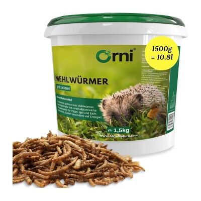 Orni getrocknete Mehlwürmer 1,5 kg Orni getrocknete Mehlwürmer 1,5 kg