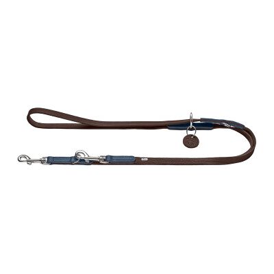 Hunter Verstellbare Führleine Karlby blau 2 m, 2 cm Hunter Verstellbare Führleine Karlby blau 2 m, 2 cm