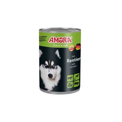 Amora Dog Pur 6x400g Rentier Amora Dog Pur 6x400g Rentier