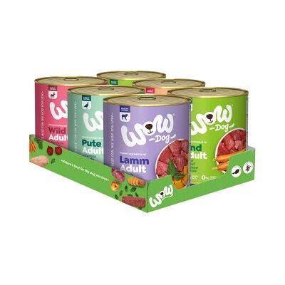 WOW Trockenfutter für Hunde - Hochwertiges Fleisch, getreidefrei - 6x800g WOW Trockenfutter für Hunde - Hochwertiges Fleisch, getreidefrei - 6x800g