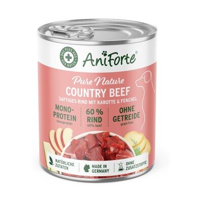 AniForte Nassfutter Rind mit Karotte 6x400 g AniForte Nassfutter Rind mit Karotte 6x400 g