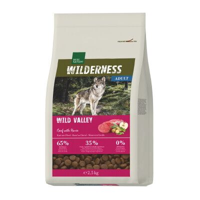 REAL NATURE WILDERNESS Trockenfutter Hund, Adult, Wild Valley, Rind mit Pferd 2,5 kg REAL NATURE WILDERNESS Trockenfutter Hund, Adult, Wild Valley, Rind mit Pferd 2,5 kg