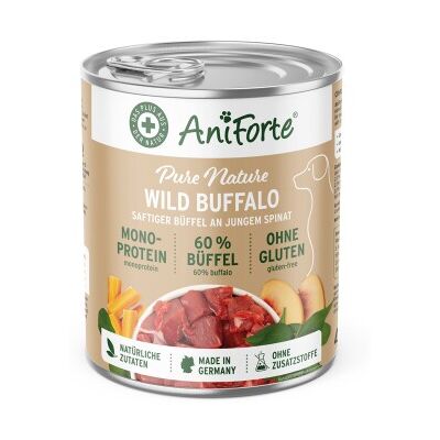 AniForte Hundefutter WildBuffalo – Büffel mit Spinat 400 g AniForte Hundefutter WildBuffalo – Büffel mit Spinat 400 g