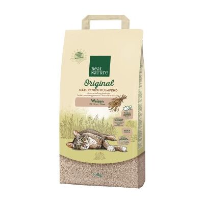 REAL NATURE Katzenstreu - Natürliche Weizen 10L REAL NATURE Katzenstreu - Natürliche Weizen 10L
