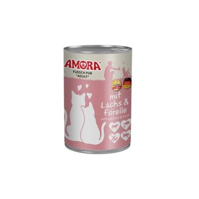 Amora Cat Pur 6x400g Delikater Lachs und Forelle Amora Cat Pur 6x400g Delikater Lachs und Forelle