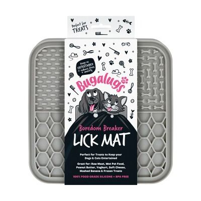 Bugalugs Leckmatte Hunde & Katzen Grau 1 Stück Bugalugs Leckmatte Hunde & Katzen Grau 1 Stück
