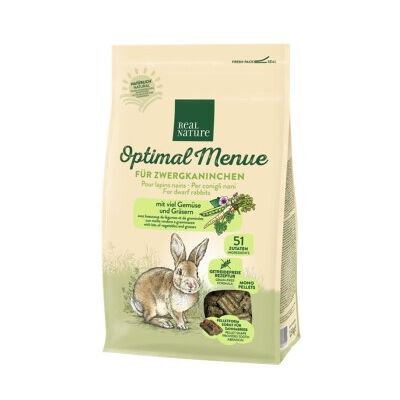 REAL NATURE Optimales Menue für Zwergkaninchen - Kaninchenfutter REAL NATURE Optimales Menue für Zwergkaninchen - Kaninchenfutter