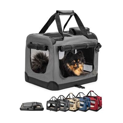 Lionto - TB10010 - Faltbare Hundetransportbox - Für kleine Hunde & Katzen Lionto - TB10010 - Faltbare Hundetransportbox - Für kleine Hunde & Katzen