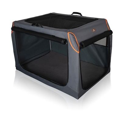 Knuffelwuff faltbare Hundebox Auto Transportbox Alverstone mit Aluminiumgestell für den Kofferraum L Knuffelwuff faltbare Hundebox Auto Transportbox Alverstone mit Aluminiumgestell für den Kofferraum L