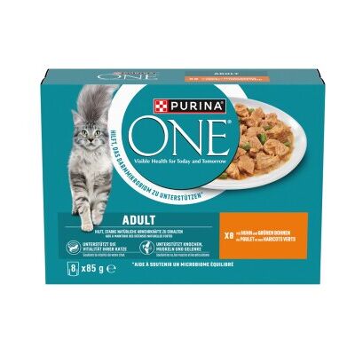 Purina ONE Nassfutter für erwachsene Katzen - In Sauce mit zarten Stücken Purina ONE Nassfutter für erwachsene Katzen - In Sauce mit zarten Stücken