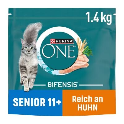 Purina ONE Senior 11+ Katzenfutter - Für ältere Katzen - Gesundes Fell & Knochen Purina ONE Senior 11+ Katzenfutter - Für ältere Katzen - Gesundes Fell & Knochen